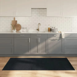 vidaXL Tapis rectangulaire gris 100x200 cm bambou