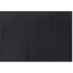 Vidaxl - Tapis rectangulaire noir 70x100 cm bambou