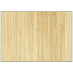 Vidaxl - Tapis rectangulaire naturel clair 70x100 cm bambou