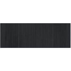 vidaXL Tapis rectangulaire noir 70x200 cm bambou