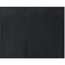 Tapis rectangulaire noir 80x100 cm bambou Vidaxl