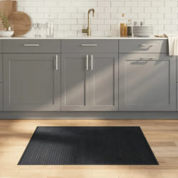 vidaXL Tapis rectangulaire gris 80x100 cm bambou