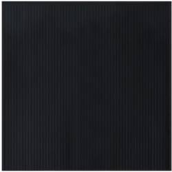 Vidaxl - Tapis carré noir 100x100 cm bambou