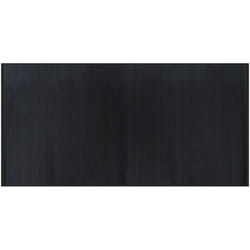 Tapis rectangulaire noir 100x200 cm bambou vidaXL