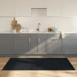vidaXL Tapis rectangulaire gris 100x200 cm bambou