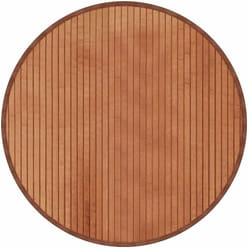 vidaXL Tapis rond marron 60 cm bambou