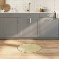 vidaXL Tapis rond naturel clair 60 cm bambou