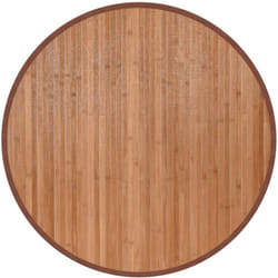 Vidaxl - Tapis rond naturel 80 cm bambou