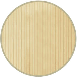 Vidaxl - Tapis rond naturel clair 80 cm bambou