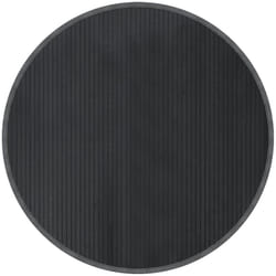 Vidaxl - Tapis rond gris 100 cm bambou
