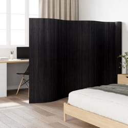 Vidaxl - Cloison de séparation noir 165x800 cm bambou
