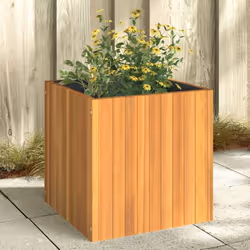 vidaXL Jardinière 45x45x45 cm bois massif d'acacia