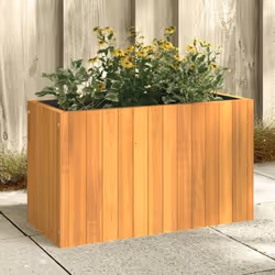 vidaXL Jardinière 59x27,5x35 cm bois massif d'acacia