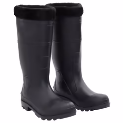 vidaXL Bottes de pluie noir taille 38 PVC