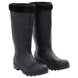 vidaXL Bottes de pluie noir taille 38 PVC