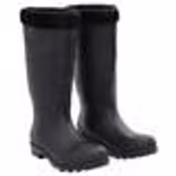 vidaXL Bottes de pluie avec chaussettes amovibles noir taille 41 PVC