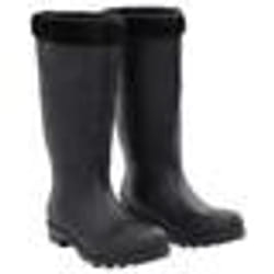 vidaXL Bottes de pluie avec chaussettes amovibles noir taille 41 PVC