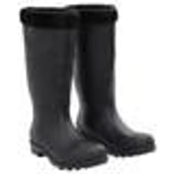 vidaXL Bottes de pluie avec chaussettes amovibles noir taille 42 PVC