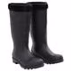 vidaXL Bottes de pluie avec chaussettes amovibles noir taille 43 PVC