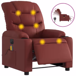 VidaXL 374144, Simili-cuir, Rouge, mousse, 110 kg, 755 mm, 930 mm