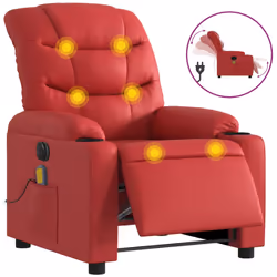 VidaXL 374145, Simili-cuir, Rouge, mousse, 110 kg, 755 mm, 930 mm