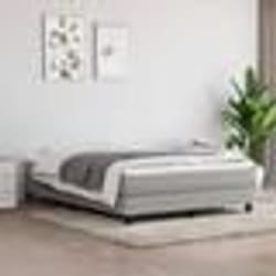 vidaXL Fauteuil de massage inclinable Gris clair Tissu