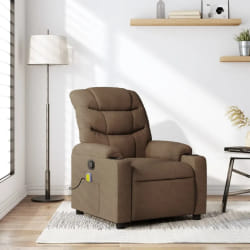 vidaXL Fauteuil de Massage Marron