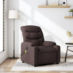 VIDAXL vidaXL Fauteuil de massage inclinable - Marron foncé