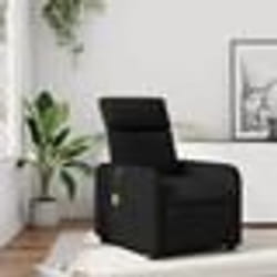 vidaXL Fauteuil de massage inclinable Noir Similicuir