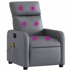 VidaXL 374193, Simili-cuir, Gris, mousse, 110 kg, 50 cm, 55,5 cm