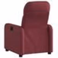 vidaXL Fauteuil inclinable Rouge bordeaux Tissu