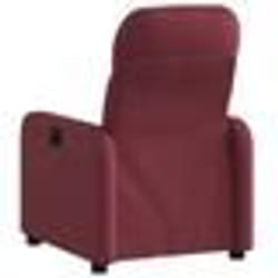 vidaXL Fauteuil inclinable Rouge bordeaux Tissu