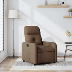 Vidaxl - Fauteuil inclinable Marron Tissu