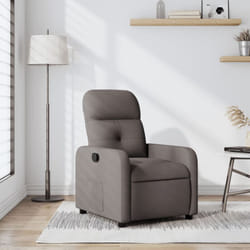 Vidaxl - Fauteuil inclinable Taupe Tissu
