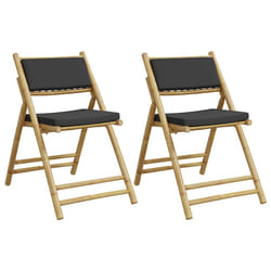 VidaXL 365873 chaise d'extérieur Terrace Siège rembourré Bambou Gris