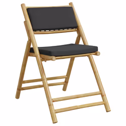VidaXL 365873 chaise d'extérieur Terrace Siège rembourré Bambou Gris - Vue supplémentaire 4