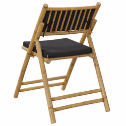 VidaXL 365873 chaise d'extérieur Terrace Siège rembourré Bambou Gris - Vue supplémentaire 7