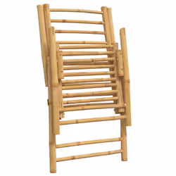 VidaXL 365875 chaise d'extérieur Terrace Siège rembourré Bambou Crème, Blanc - Vue supplémentaire 8