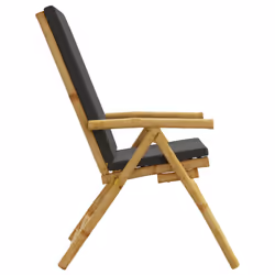 VidaXL 365876 chaise d'extérieur Terrace Siège rembourré Bambou Gris - Vue supplémentaire 6