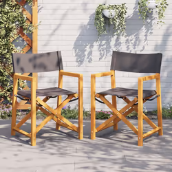 VidaXL 365838 chaise d'extérieur Terrace Siège rembourré Bois d'acacia, Polyester Gris