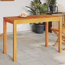 Profitez d’un bon repas en plein air avec votre famille et vos amis autour de cette table à manger ! Cette table en bois appo ...