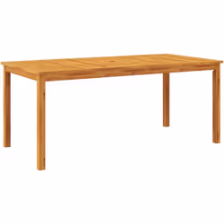 Profitez d’un bon repas en plein air avec votre famille et vos amis autour de cette table à manger ! Cette table en bois appo ...