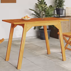 Profitez d’un bon repas en plein air avec votre famille et vos amis autour de cette table à manger ! Cette table en bois appo ...