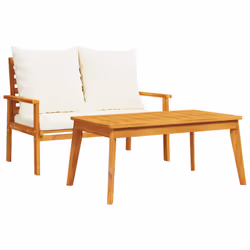VidaXL 366375, Bois d'acacia, Tissu, Polyester, Adultes et enfants, 680 mm, 650 mm, 810 mm