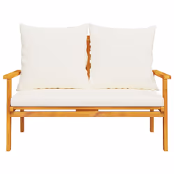 VidaXL 366375 banc de jardin Bois d'acacia, Tissu, Polyester - Vue supplémentaire 4