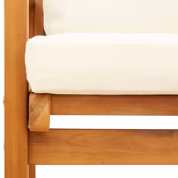 VidaXL 366375 banc de jardin Bois d'acacia, Tissu, Polyester - Vue supplémentaire 5