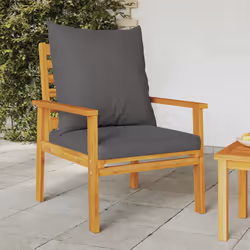 VidaXL 366376 banc de jardin Bois d'acacia, Tissu, Polyester