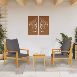 VidaXL 366376 banc de jardin Bois d'acacia, Tissu, Polyester