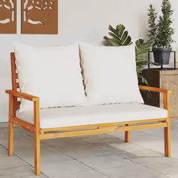 VidaXL 366378 banc de jardin Bois d'acacia, Tissu, Polyester
