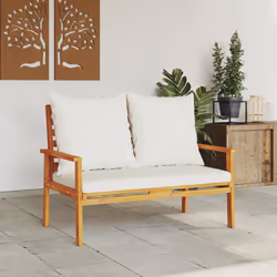 VidaXL 366378 banc de jardin Bois d'acacia, Tissu, Polyester